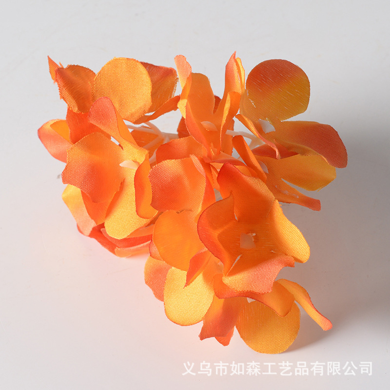 DIY アジサイヘッド模擬花花びらヘアピン頭飾りアクセサリー結婚式家の装飾花造花撮影小道具|undefined
