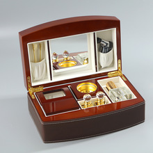 中东古典香水瓶香炉木盒套装公司年会礼品盒套装香薰炉玻璃瓶礼盒