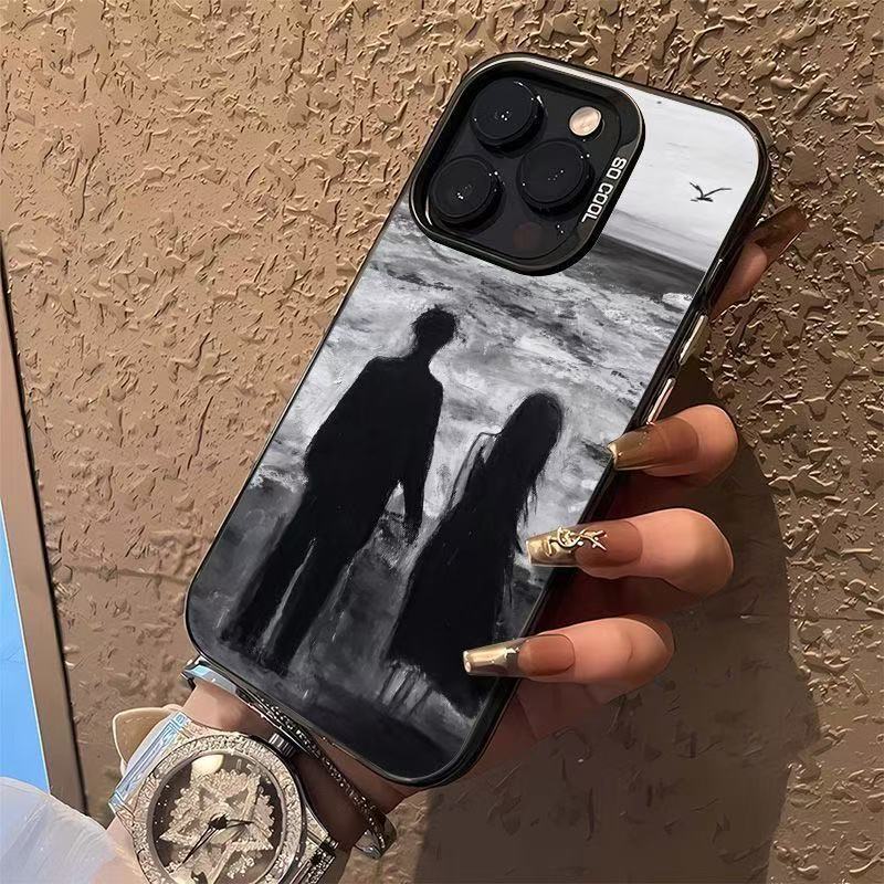 Funda para teléfono móvil iphone16 pareja Apple 15promax/14 anti-caída 13pro12 romántico 11 Europa y América