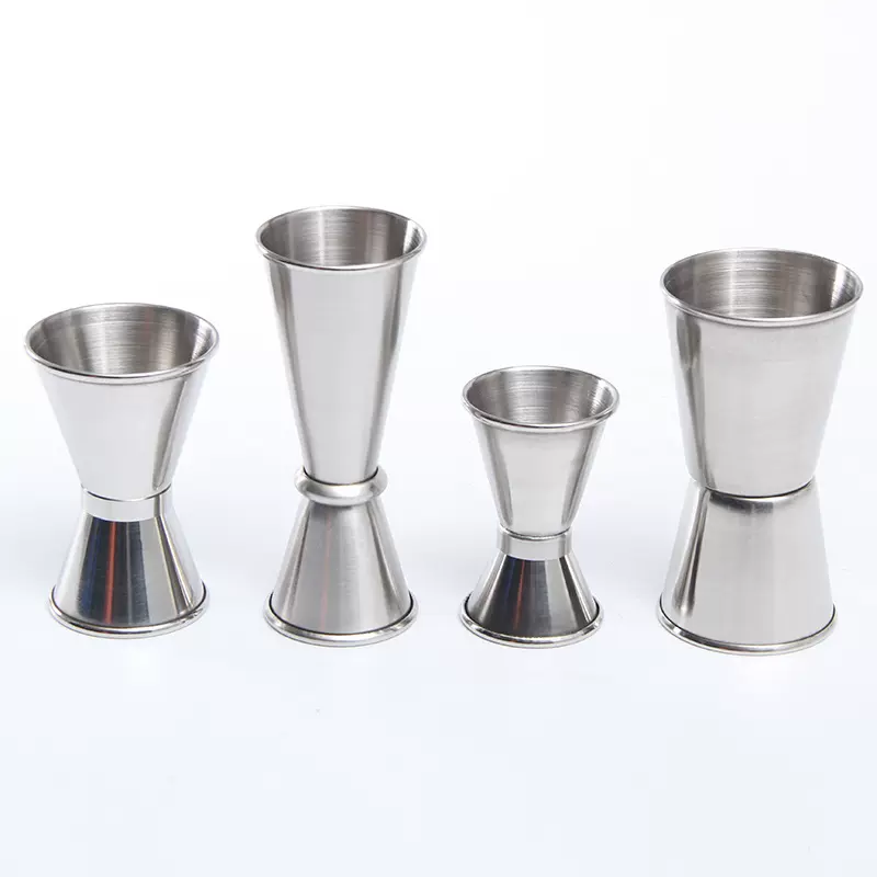 304不锈钢双头量酒器酒吧量酒器卷边调酒量杯盎司杯吧台安士量杯