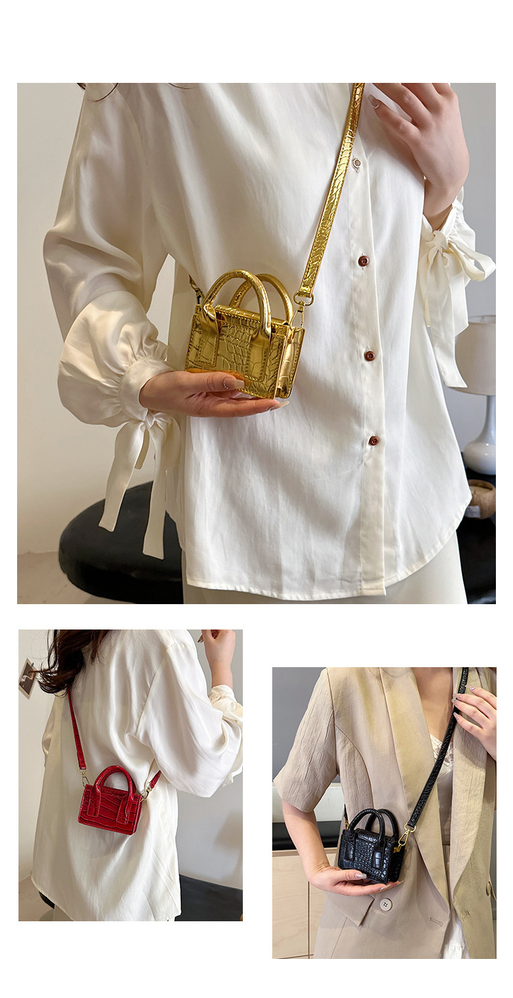 Crossbody Shoulder Bag With Crocodile Pattern For Women_voghion.com