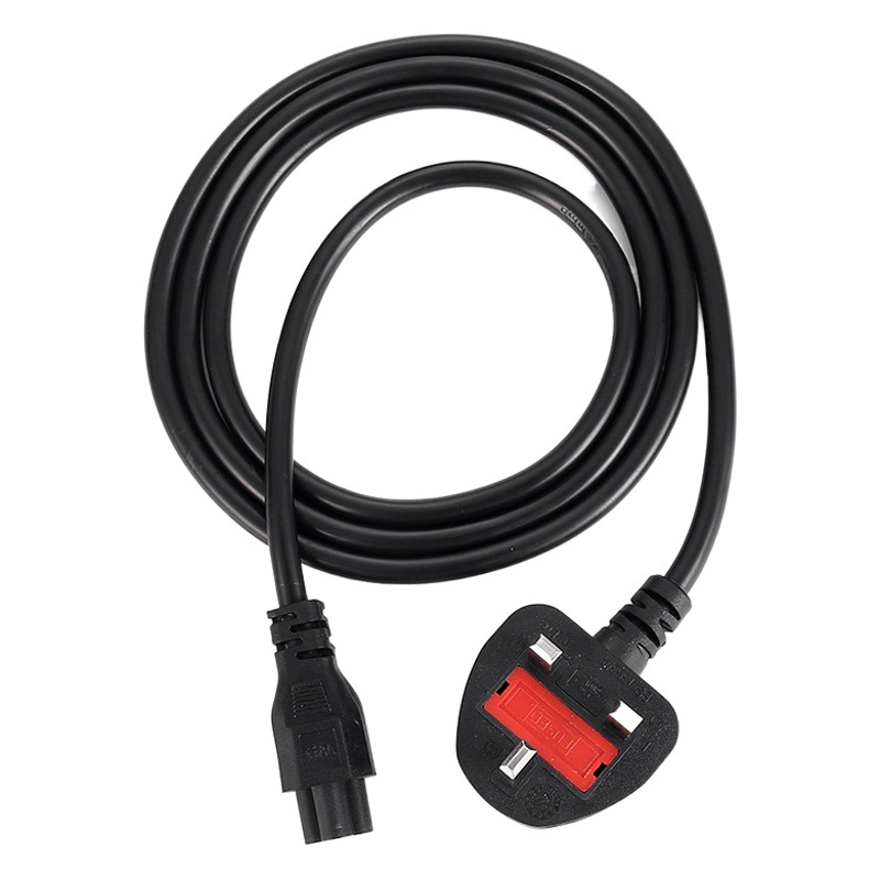 Enchufe estándar británico cable de alimentación 8 colas cable de alimentación Estándar británico cable de alimentación 8 colas 2 núcleos enchufe británico cable de alimentación 1,5 m
