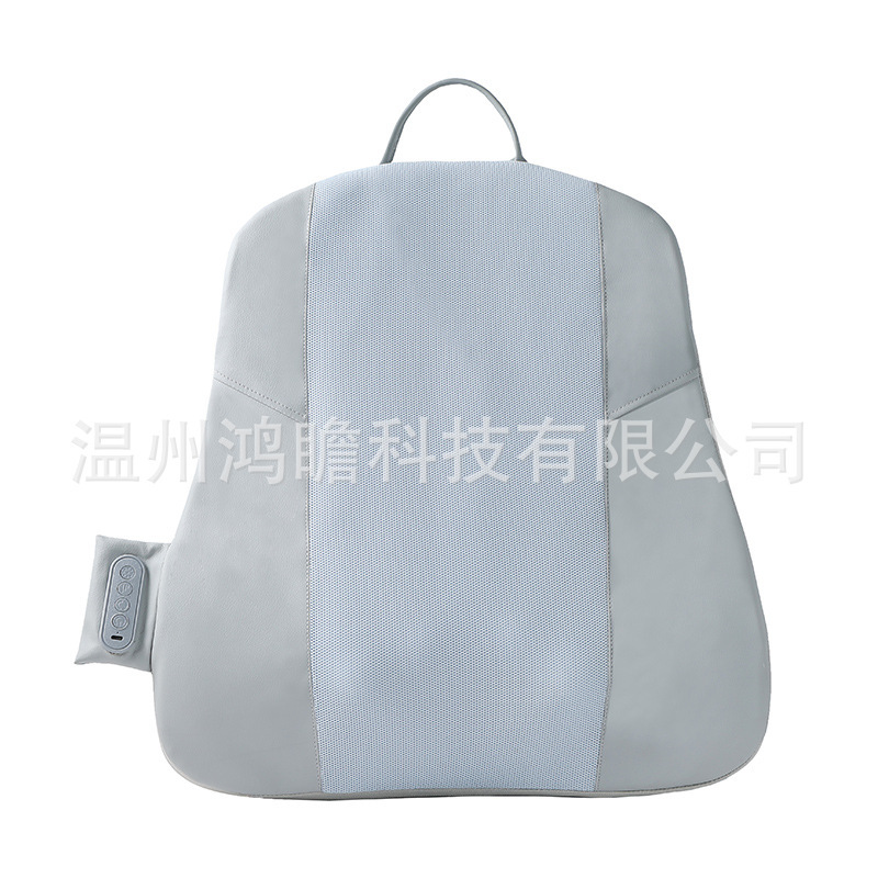 跨境按摩靠垫车载按摩仪肩颈腰背揉捏按摩器全身可用热敷按摩靠背|undefined