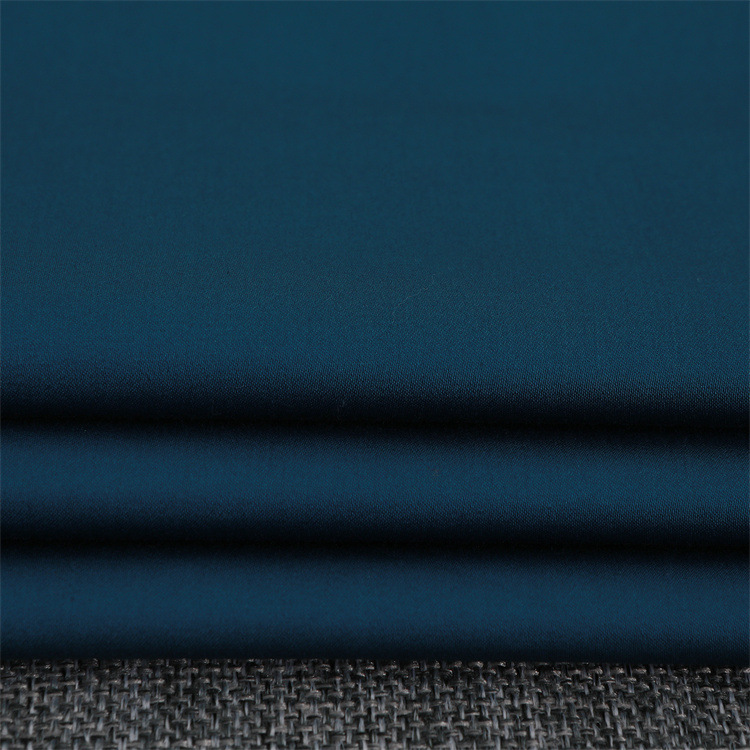 高品质透气纯色斜纹纹理棉氨纶弹力面料适合院子里的裤子