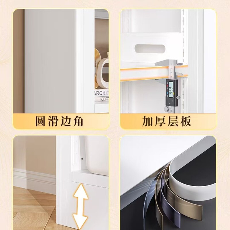 钢制图书馆书架家用落地置物架儿童书柜客厅绘本简易铁艺储物架|undefined