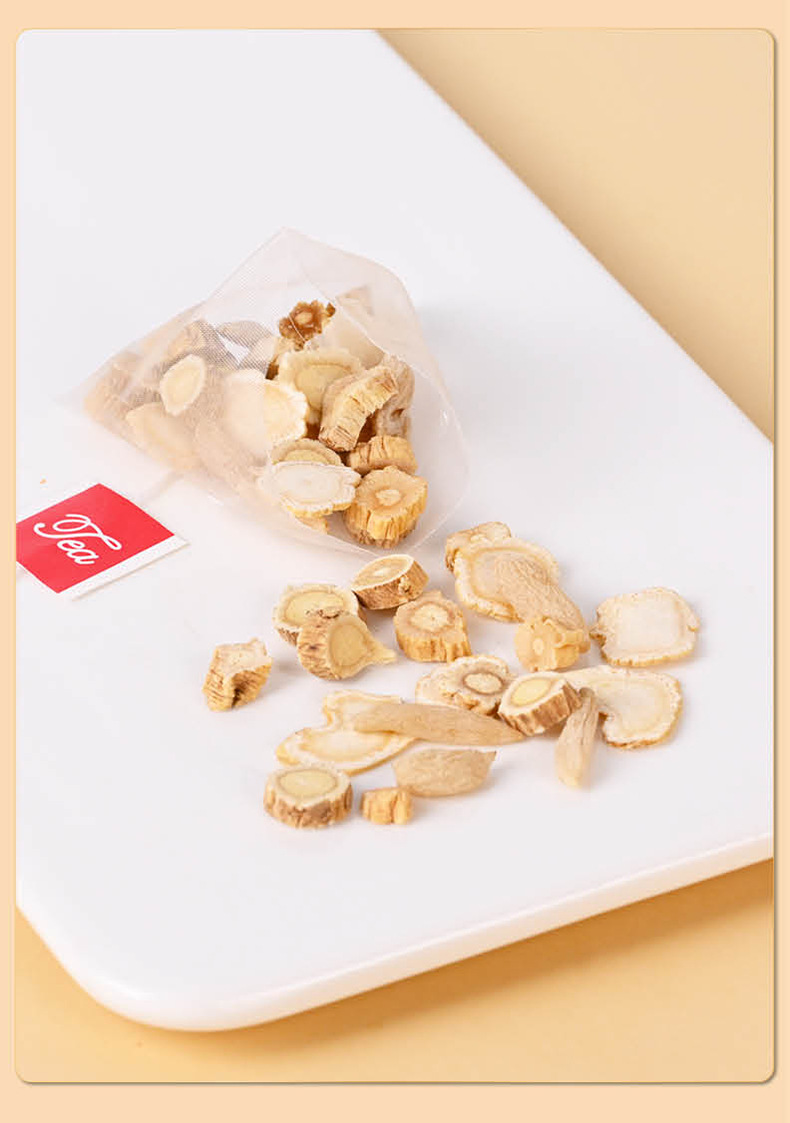Yuanqi Sibao Tea 120g American Ginseng Astragalus Codonopsis Ophiopogon Herbal Tea Bags for Daily Wellness quality and texture
