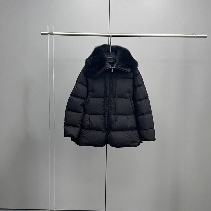 蒙家25ss M家新款Locustelle系列中长款连帽超大毛领女士羽绒服|undefined