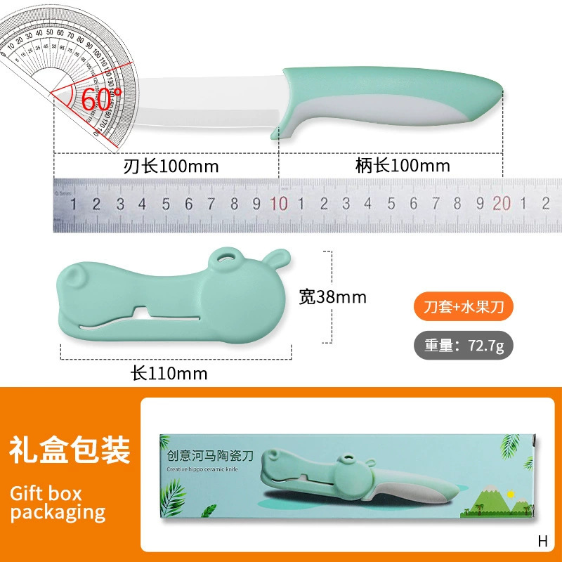 Cuchillo de cerámica doméstico cuchillo de frutas cuchillo de corte dormitorio para estudiantes tres piezas cuchillo de cocina tablero de cocina set de cuchillos de alimentos complementarios no