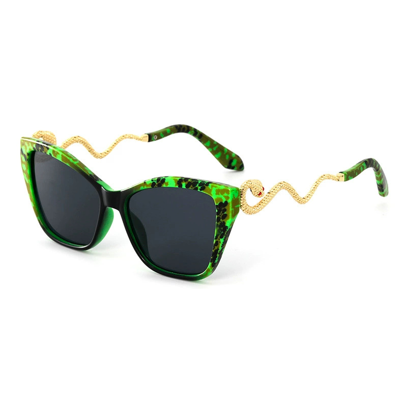 Green frame gray piece/gold leg