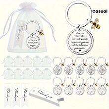 A 41652 Round Keychain Set with Gift Bag ԲƬԿ�׿���װ