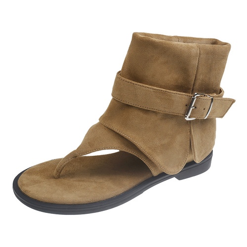 Women's Jeans Boot Sandals Summer Toe Sandals Women's 2025 New Flat Herringbone Sandals Retro Women's Shoes Summer