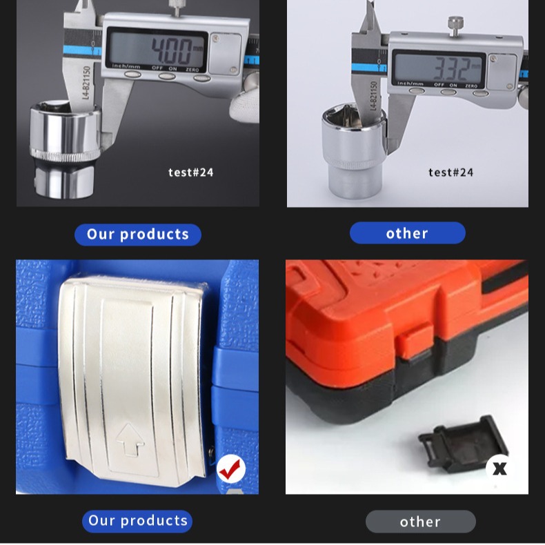 공장 직접 자동 수리 도구 세트 61 피스 래칫 렌치 자동차 도구 소켓 링 수리