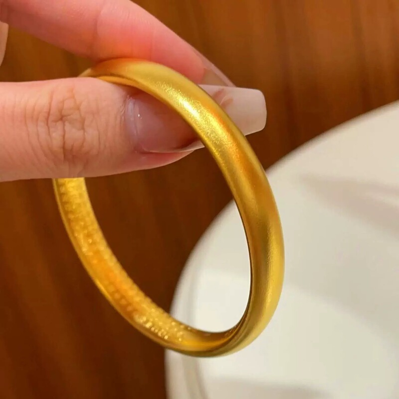 Gold shop with heart sutra lotus bracelet sand gold imitation gold solid ancient gold inheritance gold bracelet three gold jewelry Gold shop with heart sutra lotus bracelet sand gold imitation gold solid ancient gold inheritance gold bracelet three gold jewelry
