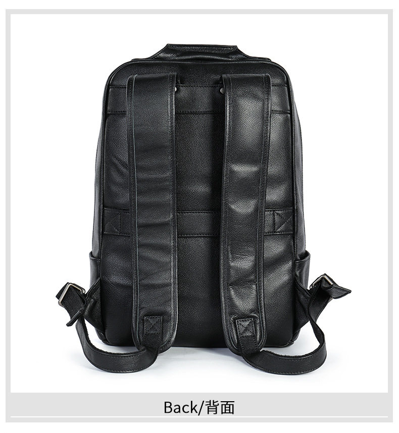 Ba lô nam da bò thật da ngựa điên , balo du lịch đựng laptop 16 inch — 2259 màu đen nổi, 2252 màu đen rơi tự nhiên, Phiên bản nâng cấp màu cà phê 2252, Màu nâu ngựa điên 2252 chi tiết 42