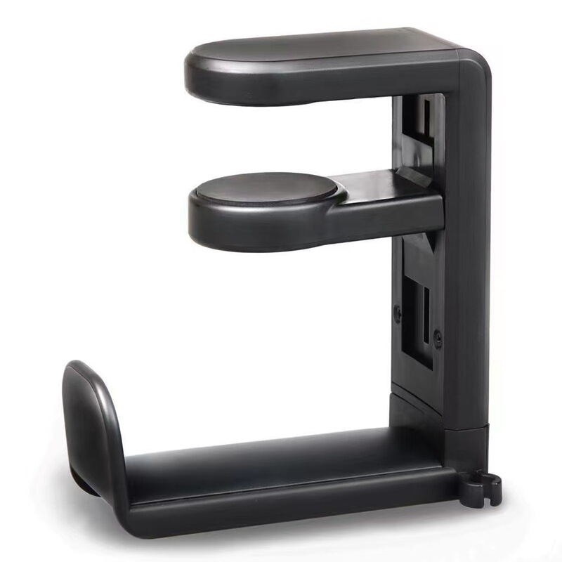 Headphone Stand 360 Degree Rotating Headphone Stand Desk Clip-On Hook Storage Headphone Stand Free of Installation