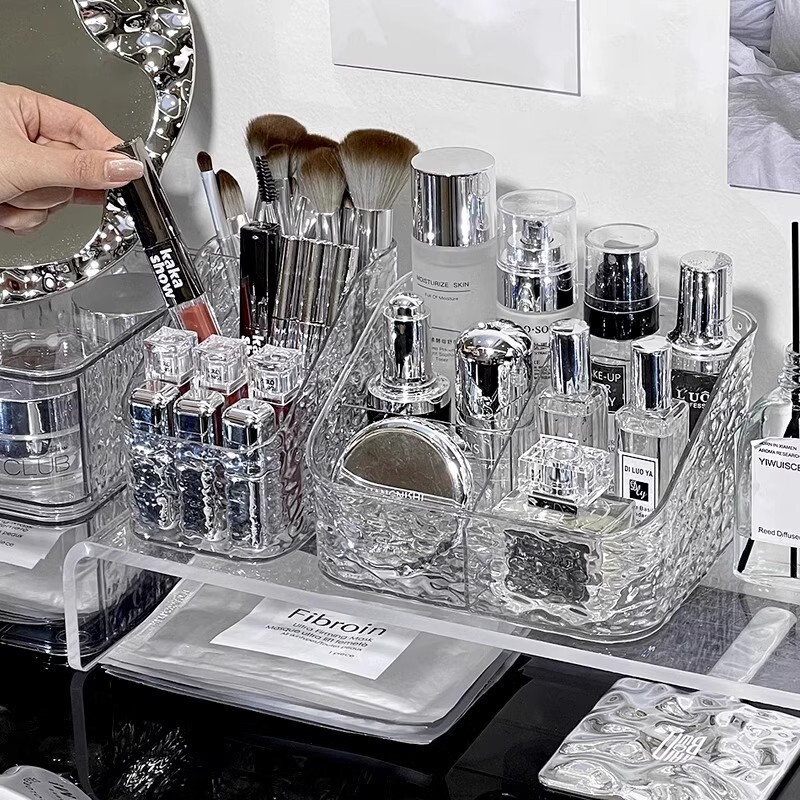 ハイエンドメイクブラシ収納ボックス口紅アクリルスキンケア製品テーブルドレッシングテーブルデスクトップペンホルダーボックス収納ラック|undefined