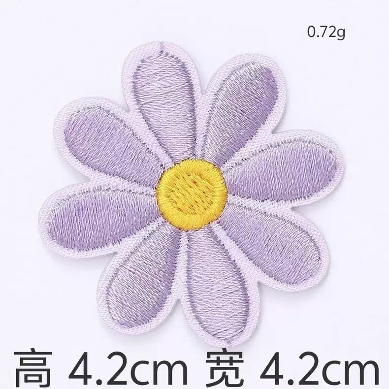 国境を越えたアマゾンの精巧な立体マカロンの小さい花のコンピュータの刺繍の布はDIYの手作業の材料の現物を貼って卸売りします。|undefined