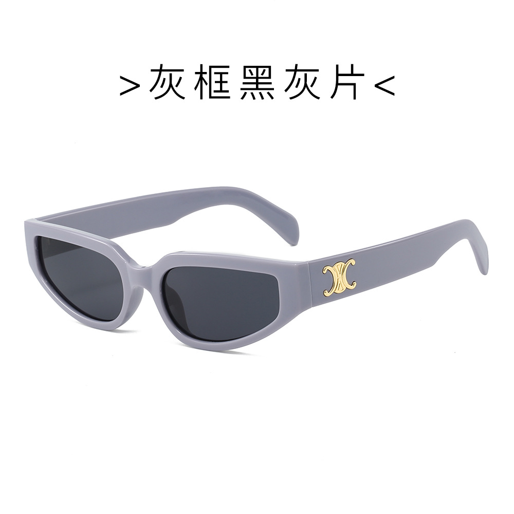 Gafas de Sol de Estilo Retro Transfronterizo de Xiaohongshu, Gafas de Sol de Alta Gama con Marco Pequeño Poligonal Estilo Macaron