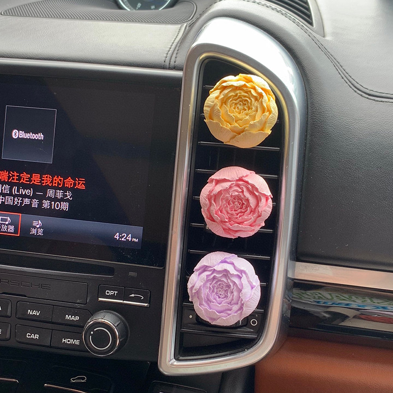 Car air freshener, flower bud air outlet air freshener ornament, deodorizing air freshener, car hanging ornament decoration