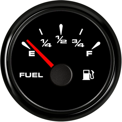 gauge fuel gauge fuel — automobile instrument - black-frame-black-background-pointer-2