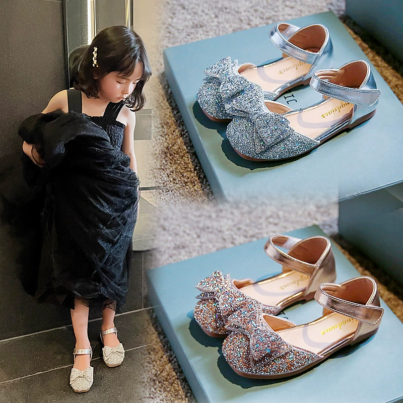 Детские туфли, кожаные туфли для девочек, женские туфли на мягкой подошве в весеннем стиле 2025 года, маленькие кожаные туфли, туфли-балетки для девочек, туфли-принцессы