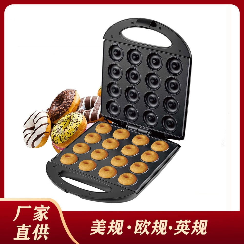Большая бытовая электрическая форма для выпечки на 16 отверстий: для пончиков, печенья, орехов, сэндвичей, круглых пирожных; электрическая печь для выпечки.