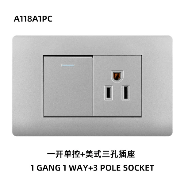 Single control + American three-hole socket