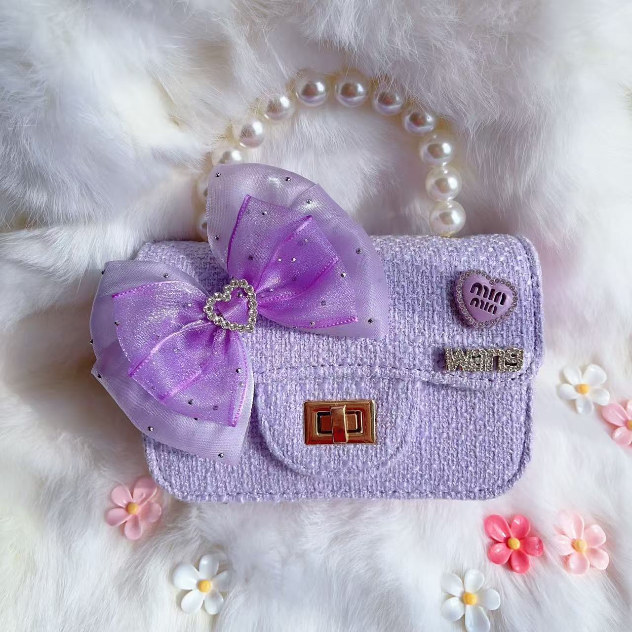 Nuevo tipo de bolsos para niños, bolsos de moda, bolsos de princesa de viento, bolsos portátiles lindos para chicas, bolsos de red para bebés.