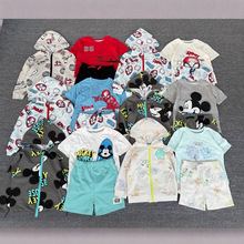 跨境外贸童装 男童女童三件套 欧美 卡通可爱