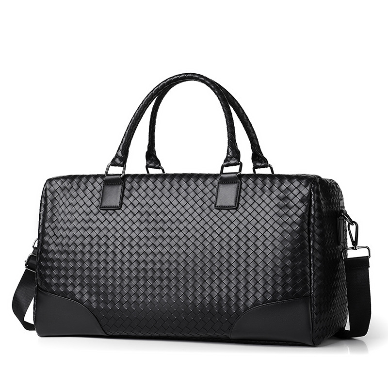 Manufacturers new fashion woven check handbags Korean Leisure Business Fitness Travel shoulder messenger bag wholesale