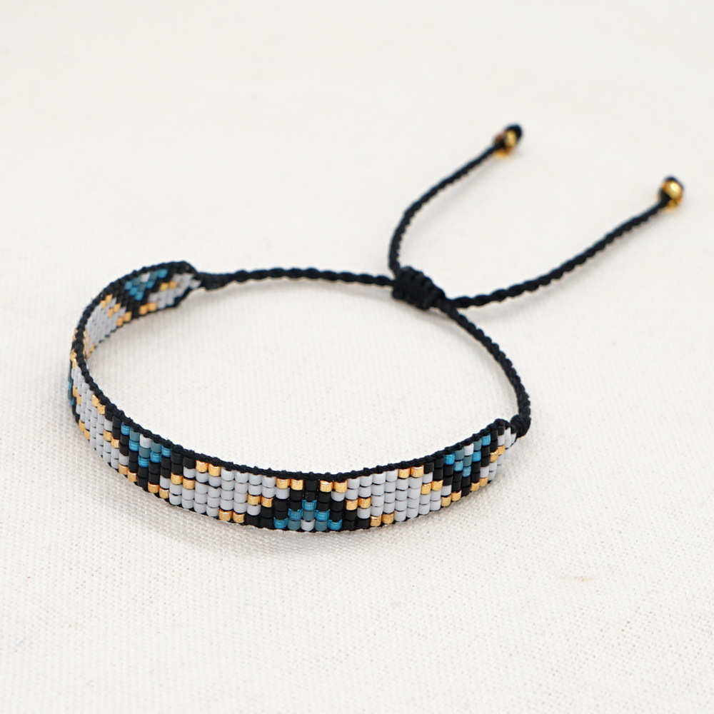10g Weight Bracelets Classification Casual Bohemian Letter Heart Shape Beaded Pearl Couple Bracelets