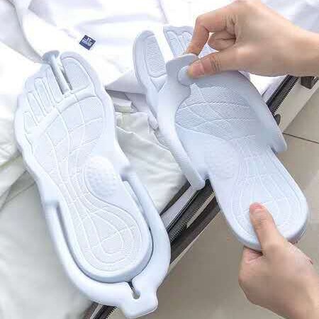 Yizhi Source Travel Business Travel Portable Folding Couple Beach Internet Celebrated TikTok Flip Flops Hotel Bath Non-slip Slippers