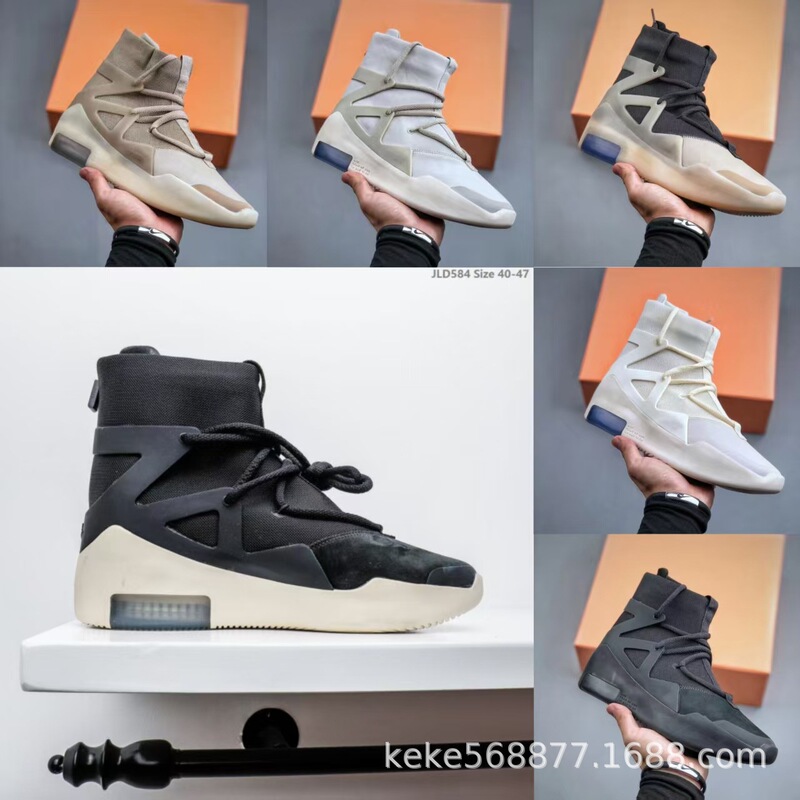 Putian Shoes Cross-Border Air Fear of God 1 Troll Eye Fog Joint High Street High-Top Men's Basketball Shoes