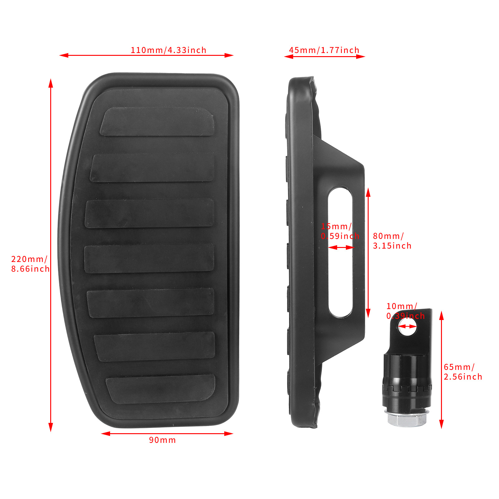 Motorcycle Modification Parts Harley Dyna Sportster Glide Touring Rubber Footrests