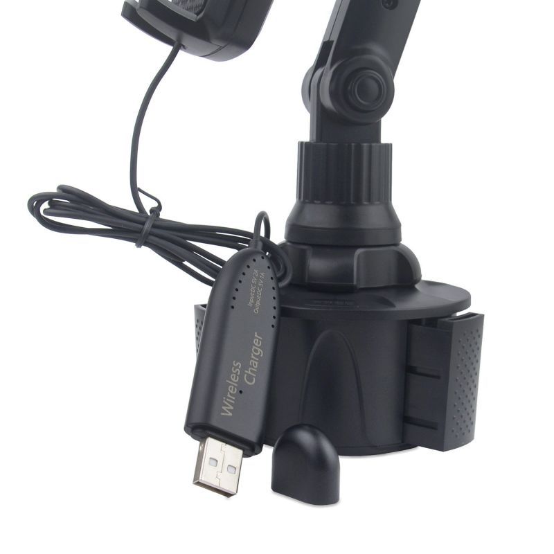 Cross-border Amazon car water cup holder mobile phone holder car folding bending rotating universal car navigation bracket