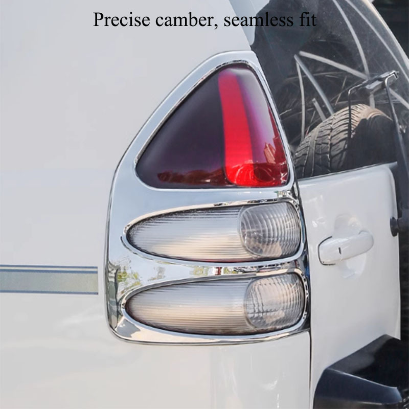 Suitable for 03-09 Toyota Prado taillight shade overbearing LC120 electroplating shade taillight shade frame electroplating trim