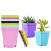 Small colorful plastic flowerpot flower-shaped, wholesale