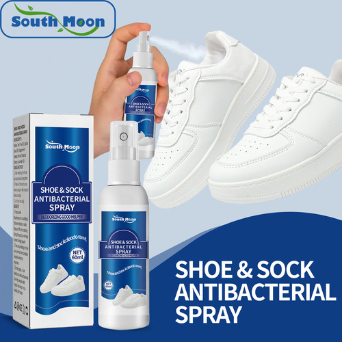 South Moon Shoes and Socks Deodorizing Spray Shoes and Socks Cleaner, Sweaty Feet, Odor Remover, Dry Shoe Cabinet Freshener