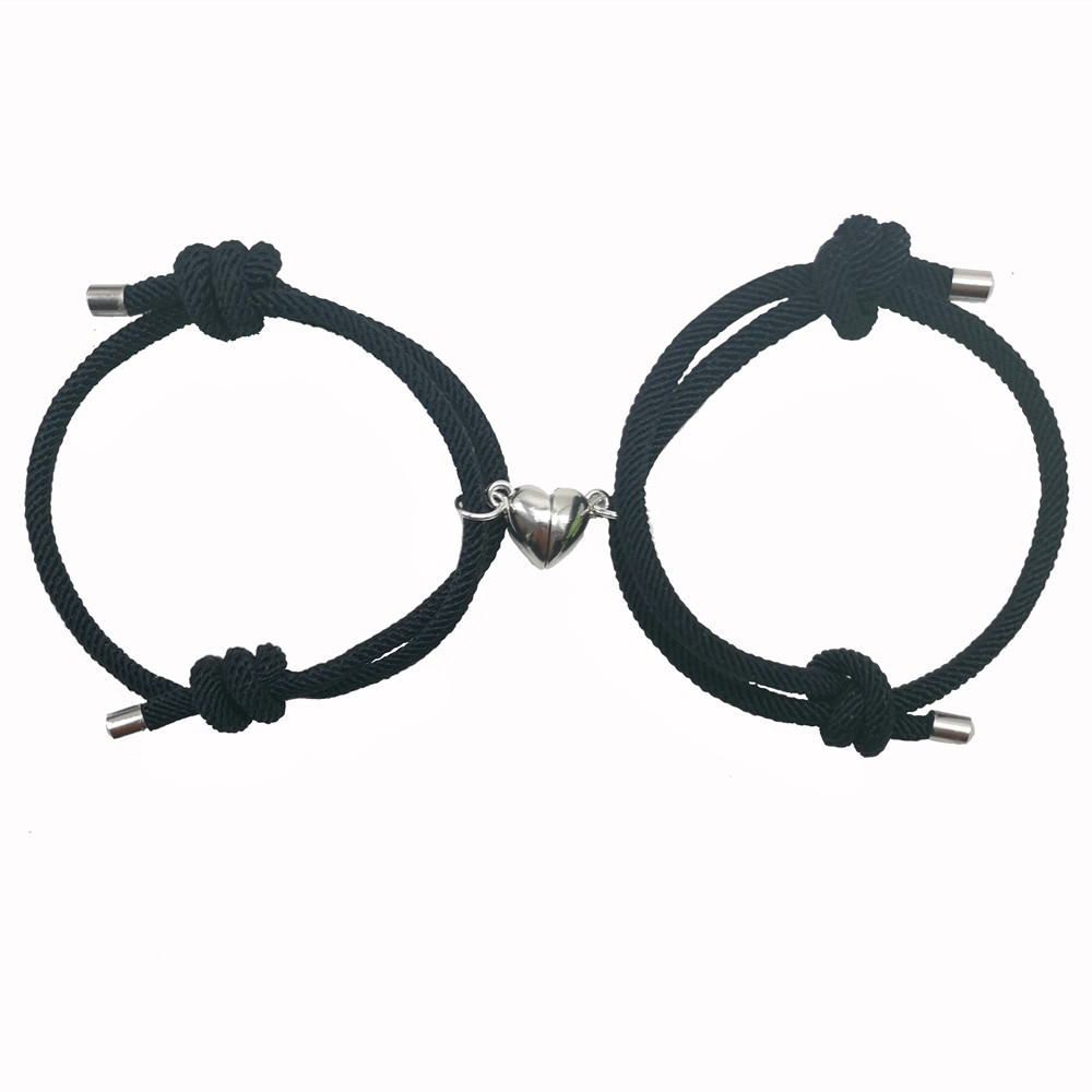 Simple Style Heart Shape Alloy Plating Couple Bracelets display picture 3