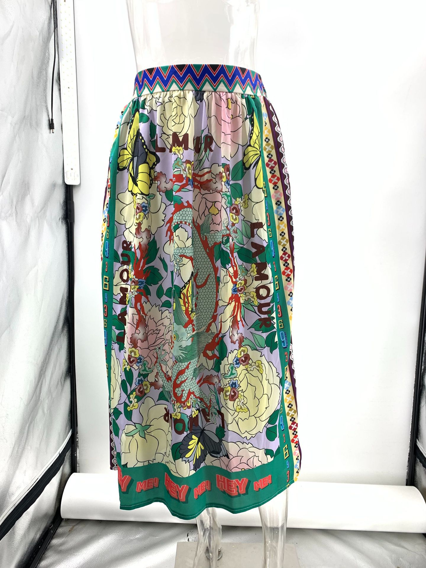 245g Weight Long Sleeve Sleeve Length Skirt Dresses Type Satin Fabric Type Skirt Co-ord Set Sets Type 2 Pieces Set Quantity Casual Occasion Turndown Neckline Regular Fit Fit Type Graffiti Pattern Summer, Spring Season Women's Gender Printing Design Casual Style Casual Women's Casual Graffiti Satin Printing Skirt Co-ord Set Skirt Sets 14