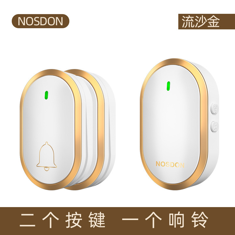 自発電ドアベル無線家庭用知能超遠距離電子リモコン防水ドア玲老人ドンドン呼び出し器|undefined