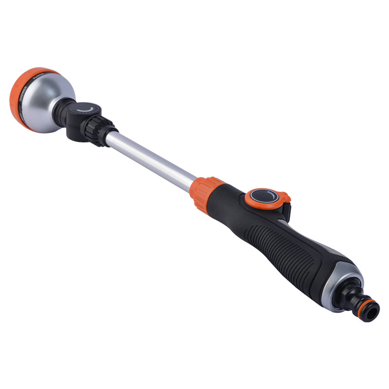 Metal multifuncional varilla larga pistola de agua jardín riego ducha hogar 8-Función de jardinería pistola de agua jardín lavado de coches pistola de agua image 5