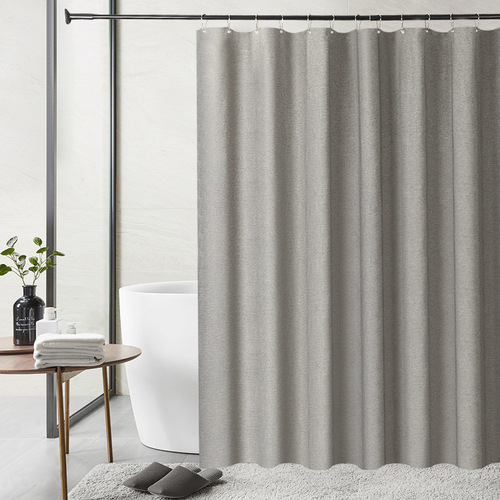 Amazon's best-selling Nordic style linen waterproof shower curtain bathroom partition curtain