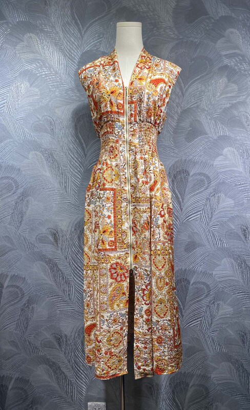 Fengpingying Export Women's Clothing 2025 New Summer Style V Neck Printed Sleeveless Long Dress Ready for Sale