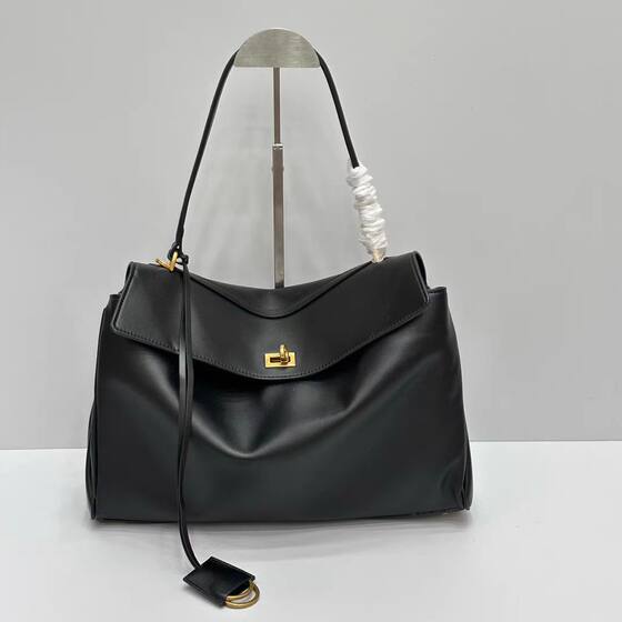 2024 New Redeo Women's Bag Genuine Leather Kelly Bag Commuter Large Capacity Tote Bag Single Shoulder Hand Crossbody Women's Bag