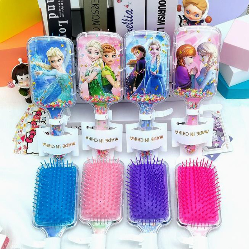 ネットセレブ人気ラブブコーム、ガーリーで高見えするLABUBUスパンコール流砂ヘアコーム、マッサージコーム、外国貿易|undefined