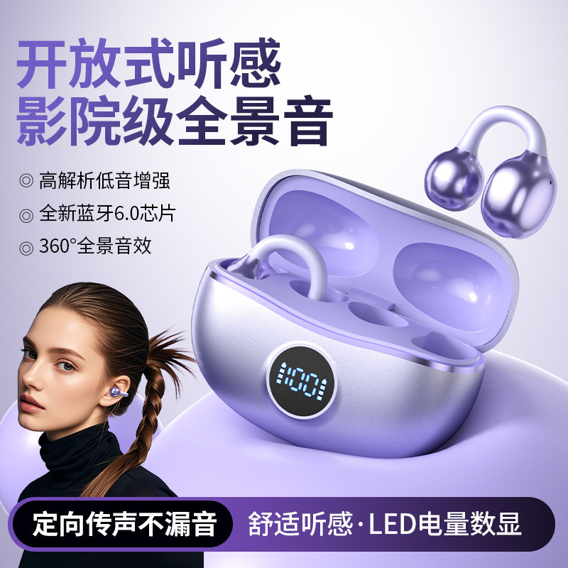 Lucky Bag Gift High-Quality Bluetooth Headset 2025 New Clip-On Type Ultra-Long Battery Life Sports Ear Clip Type No Delay
