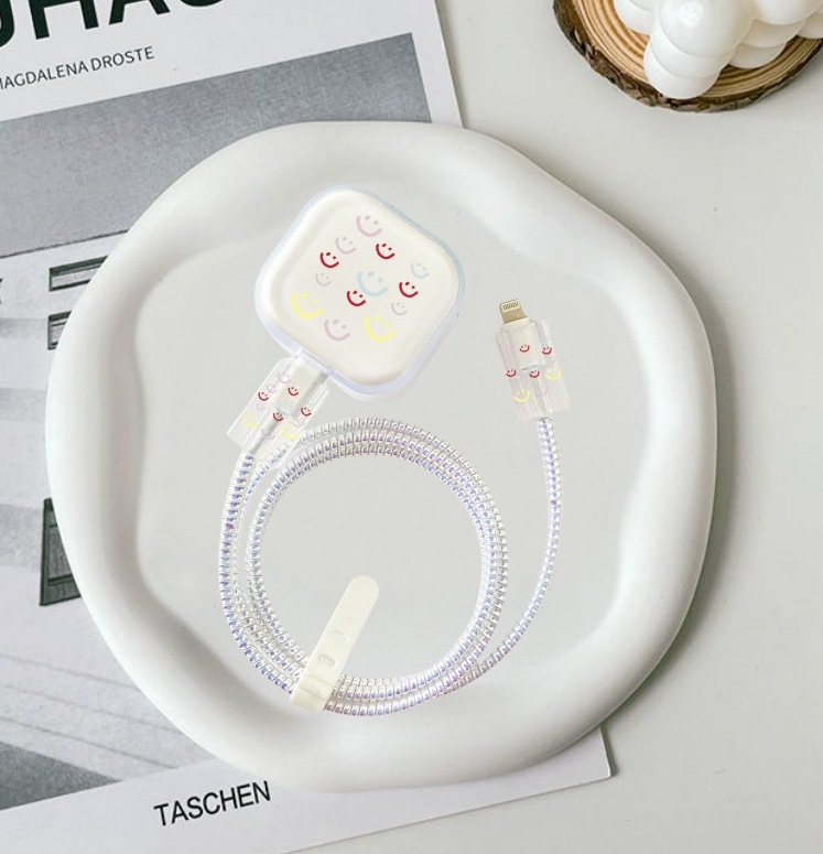 컬러풀한 웃는 얼굴 [5종 세트-큰 머리 1-작은 머리 2-보호줄 1-끈 1]