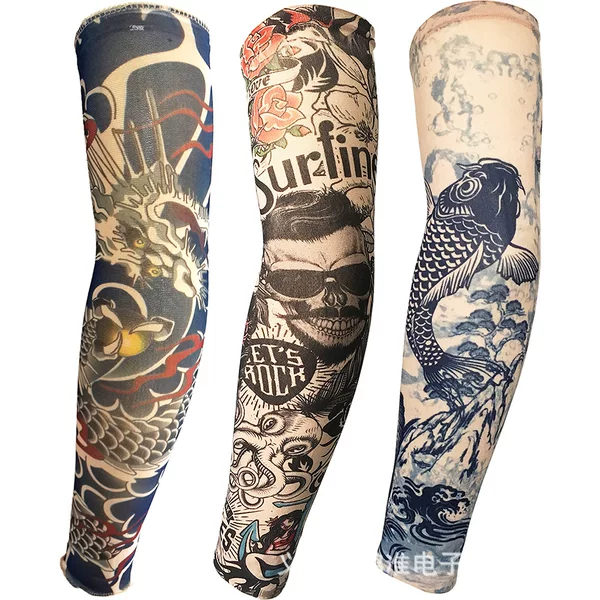 High-Quality Tattoo Sleeves, High Elasticity, Sun Protection, Ice Sleeves, Outdoor Arm Sleeves, Tattoo Arm Sleeves, Large Floral Arm Sleeves, Retail