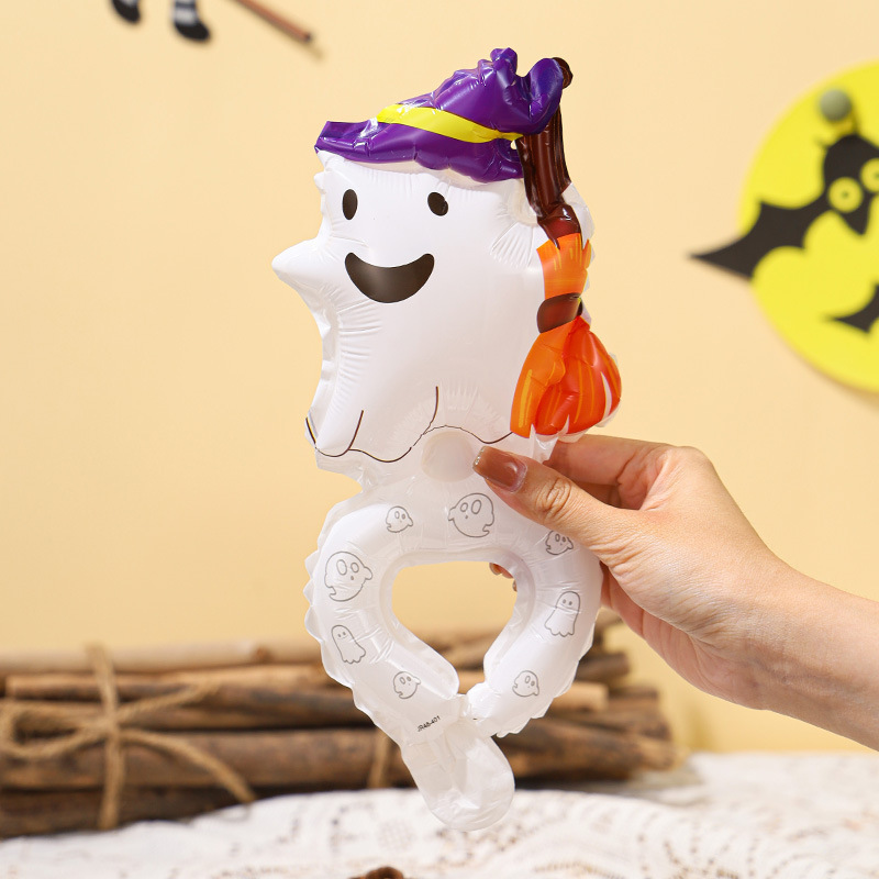 新品卸売ハロウィンアルミ膜バルーンイベントシーン装飾カボチャ幽霊カチューシャ手首ハロウィンバルーン|undefined